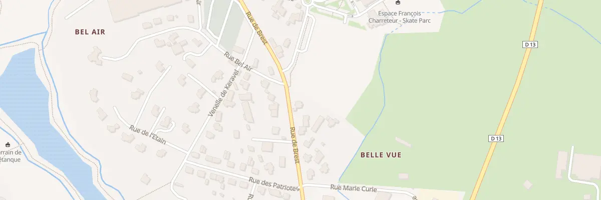 Plan du 29 Rue de Brest à Bourg-Blanc