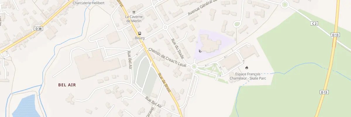 Plan du 8 Rue du Stade à Bourg-Blanc
