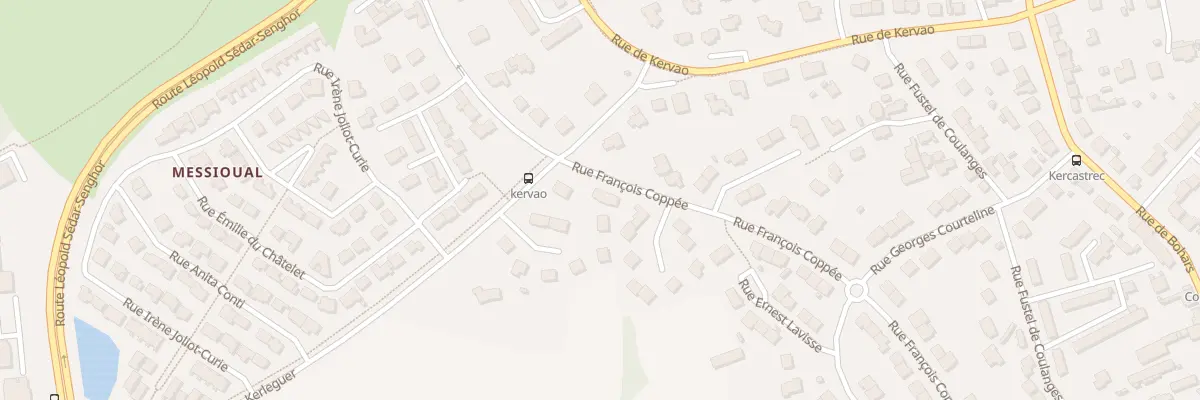 Plan du 92 Rue François Coppée à Brest