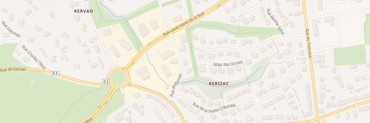 Plan du 435 Rue de Kervao à Brest