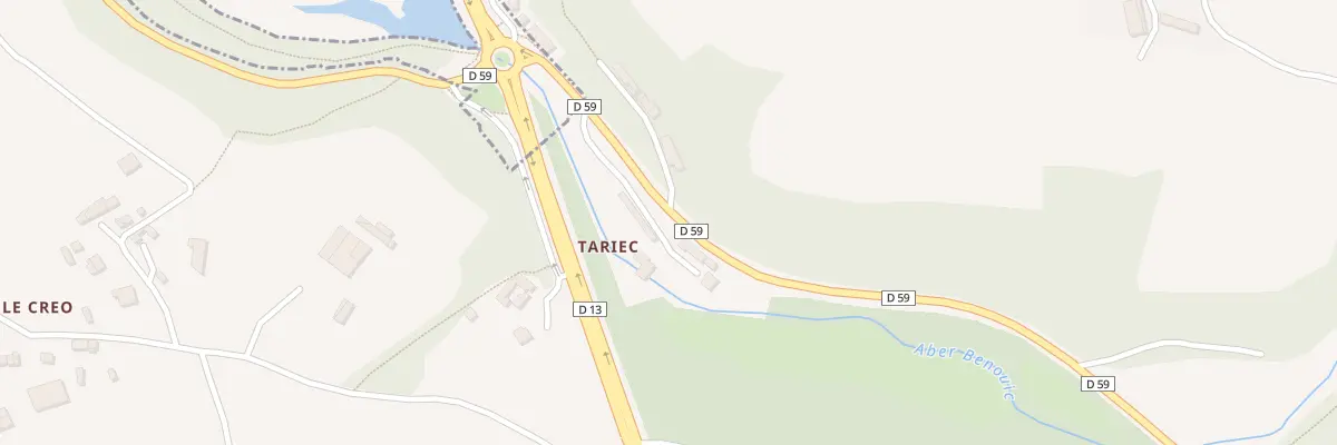Plan du 105 Tariec à Plouvien