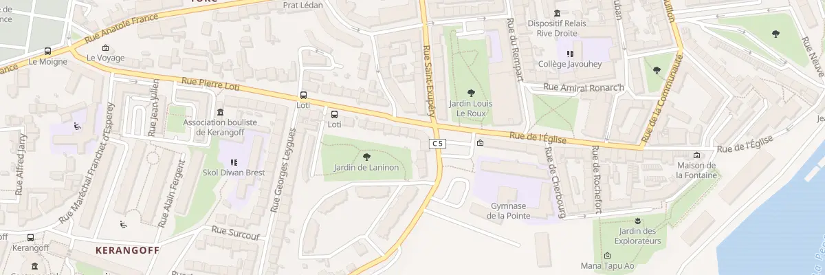 Plan du 4 Rue Pierre Loti à Brest