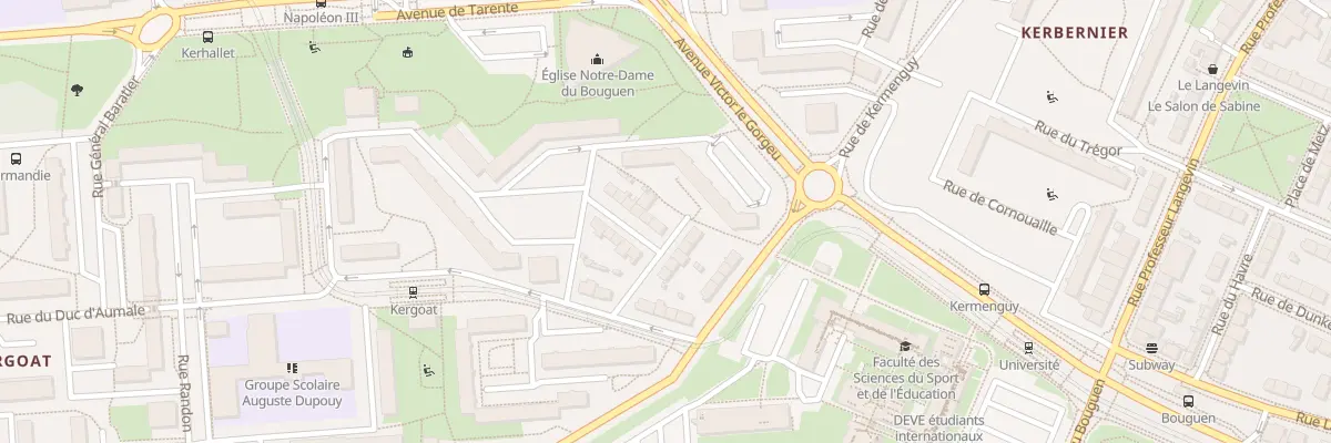 Plan du 1 Rue Gal de Sonis à Brest