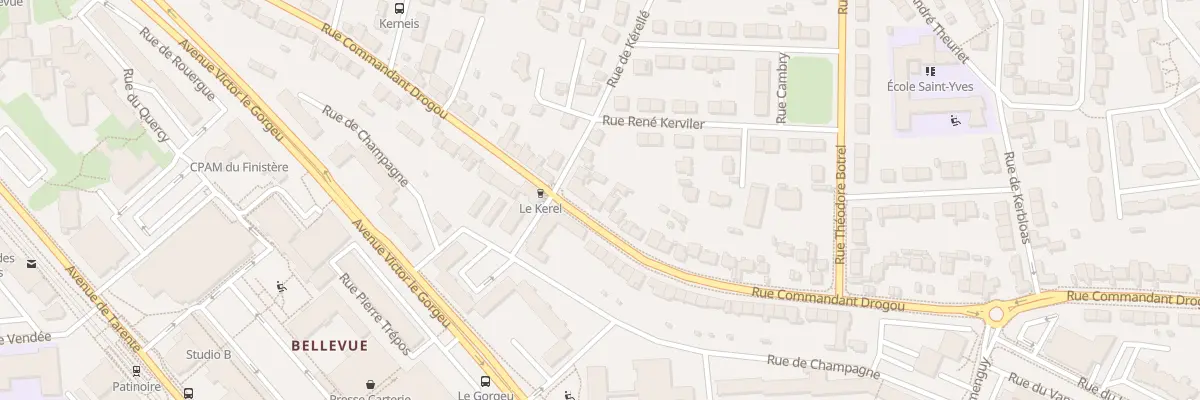 Plan du 149 Rue du Commandant Drogou à Brest