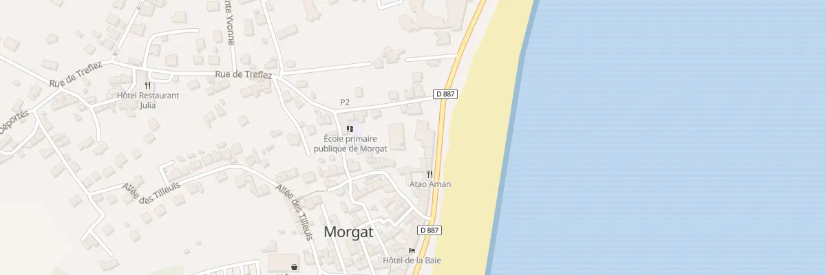 Plan du 28 Bd de la Plage à Crozon