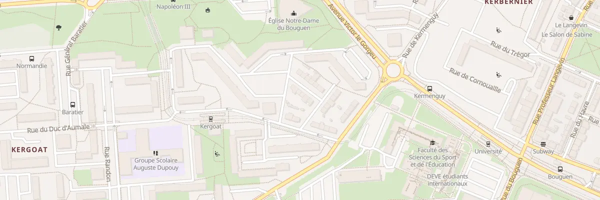 Plan du 6 Rue Gal de Sonis à Brest