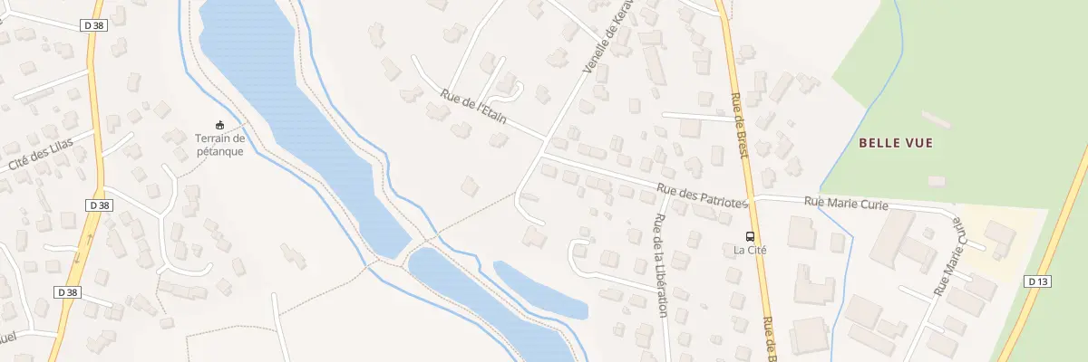 Plan du 17 Rue des Patriotes à Bourg-Blanc