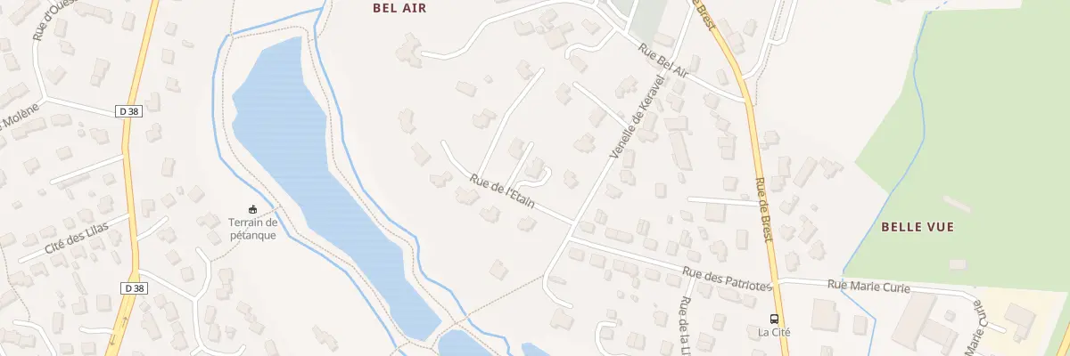 Plan du 2 Rue de l’Etain à Bourg-Blanc