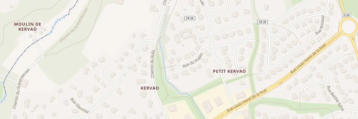 Plan du 176 Rue du Prajen à Brest