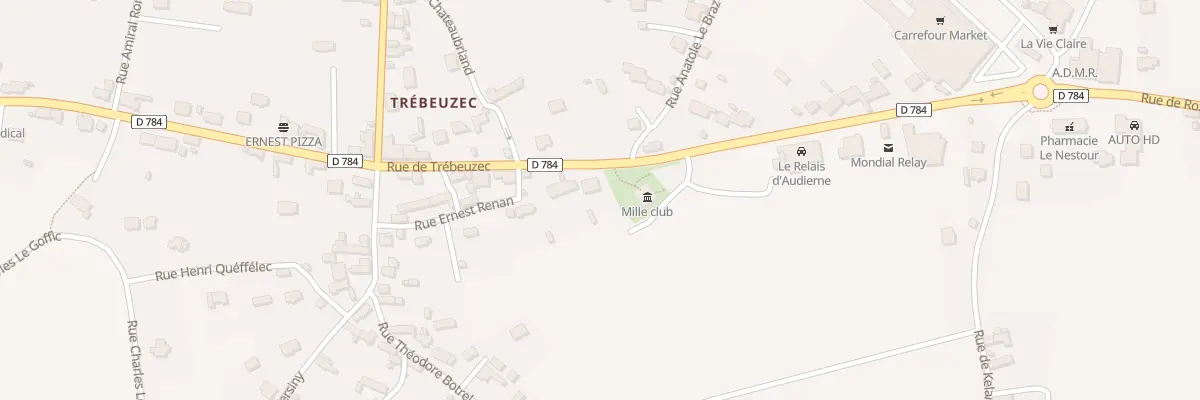 Plan du 17 Rue de Trébeuzec à Plouhinec