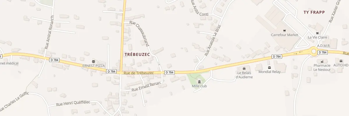 Plan du 32 Rue de Trébeuzec à Plouhinec