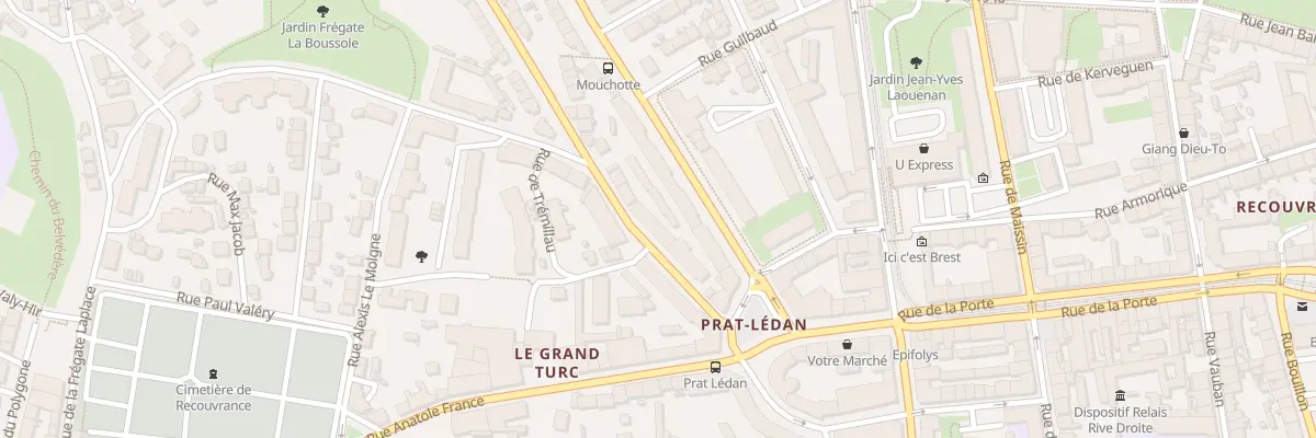 Plan du 2B Rue de Guilers à Brest