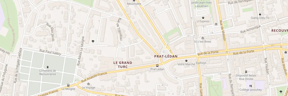 Plan du 9 Rue de Guilers à Brest