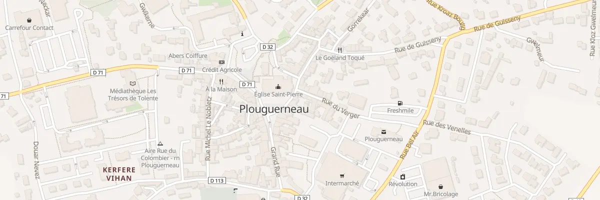 Plan du 3 Pl de l’Eglise à Plouguerneau