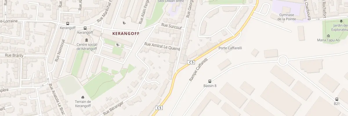 Plan du 15 Rue Amiral Lequerre à Brest
