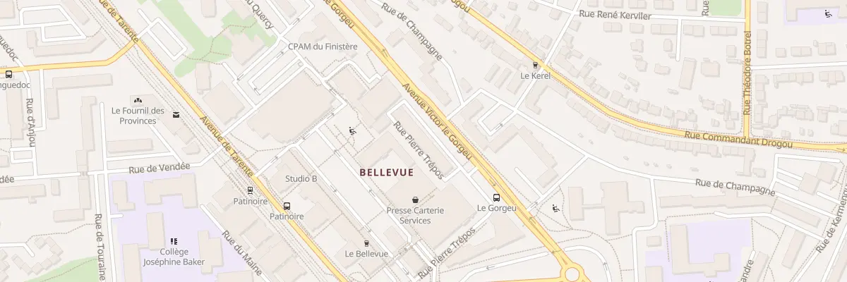 Plan du 8 Rue Pierre Trépos à Brest