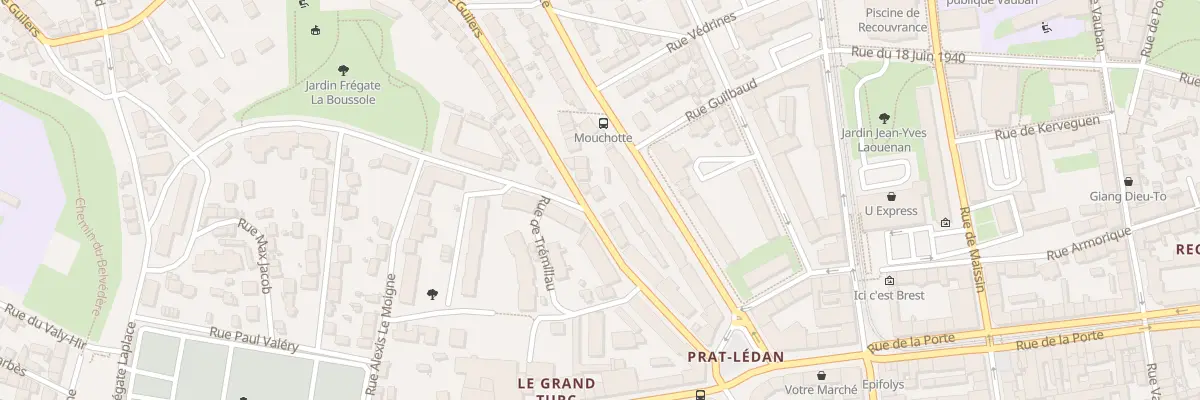Plan du 8 Rue de Guilers à Brest