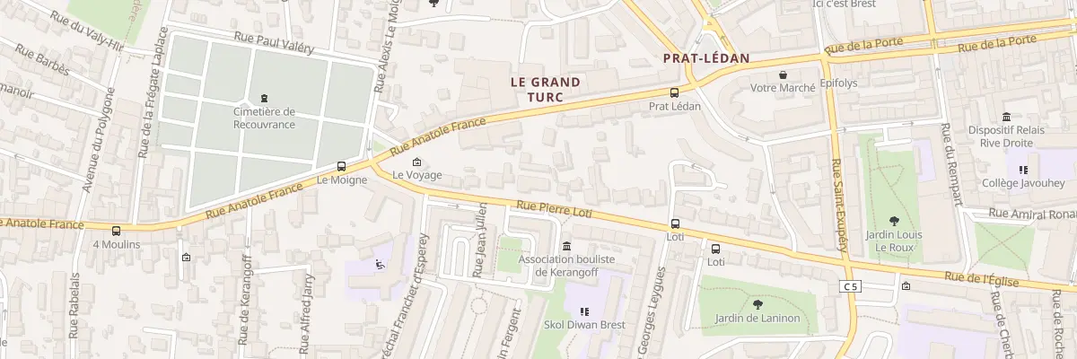 Plan du 53 Rue Pierre Loti à Brest