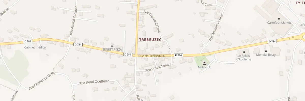 Plan du 46B Rue de Trébeuzec à Plouhinec