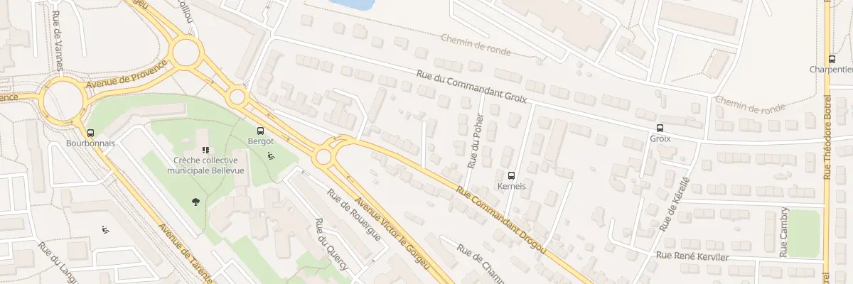 Plan du 187B Rue du Commandant Drogou à Brest
