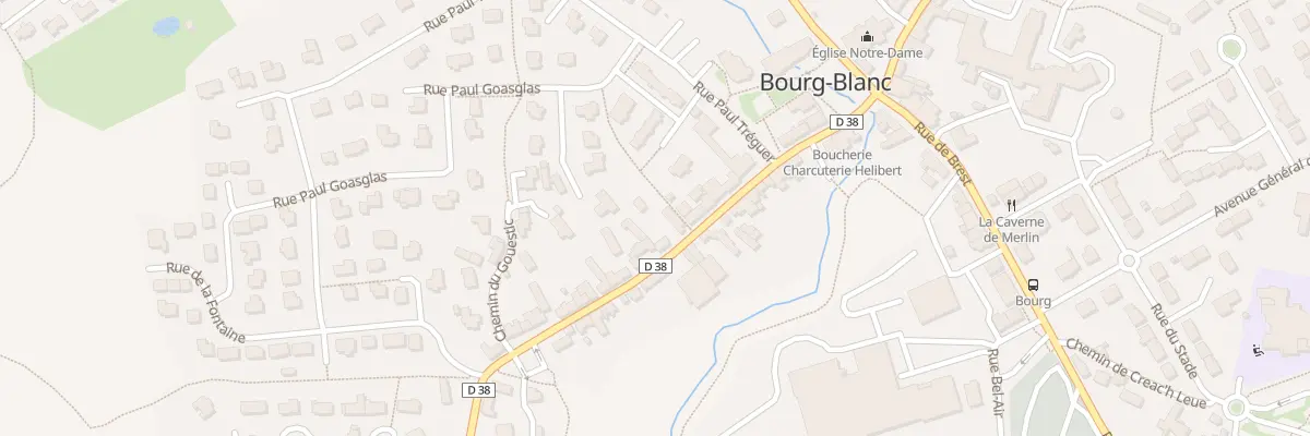 Plan du 14 Rue Saint Yves à Bourg-Blanc