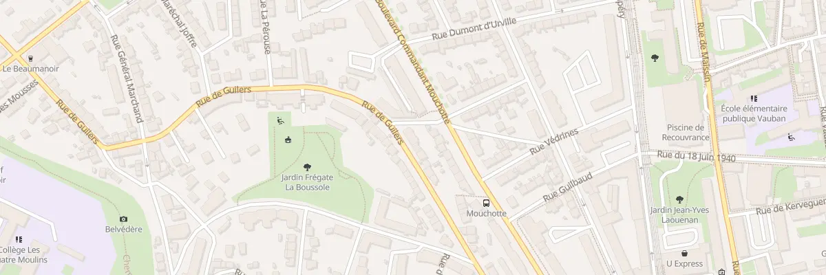 Plan du 30 Rue de Guilers à Brest