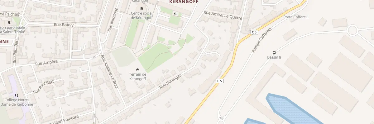 Plan du 38 Rue Béranger à Brest