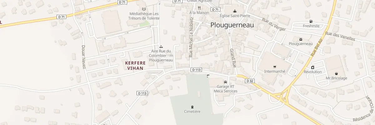 Plan du 12 Rue de Lannilis à Plouguerneau