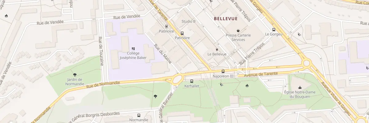 Plan du 6 Av de Tarente à Brest