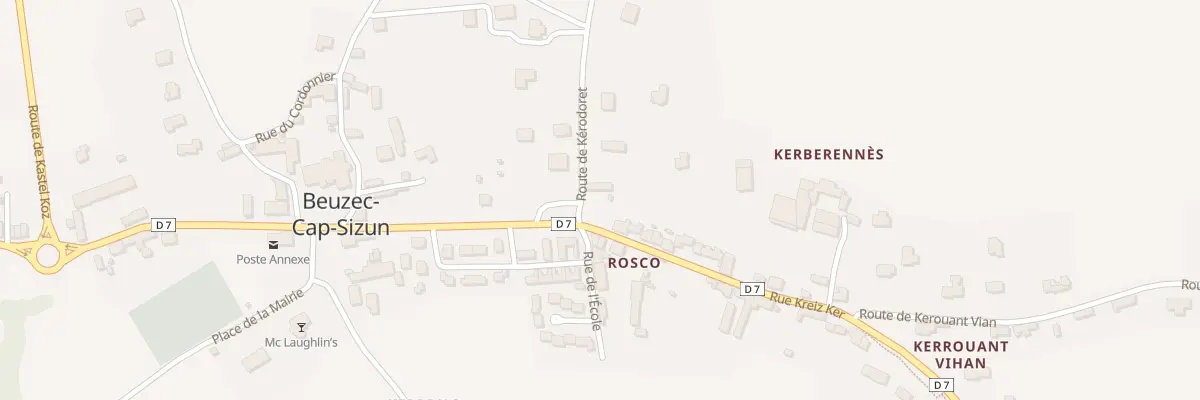 Plan du 20 Rte de Kerodoret à Beuzec-Cap-Sizun