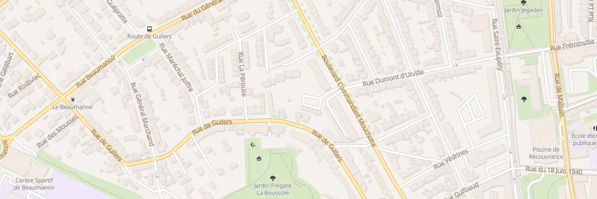 Plan du 38 Rue de Guilers à Brest
