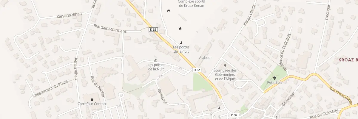 Plan du 81 Kroaz Kenan à Plouguerneau