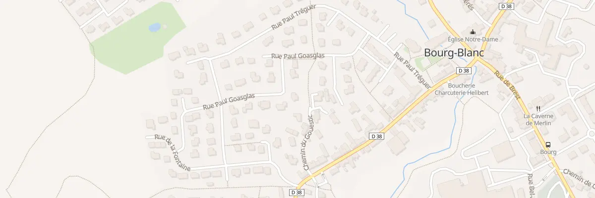 Plan du 7 Rue Paul Goasglas à Bourg-Blanc