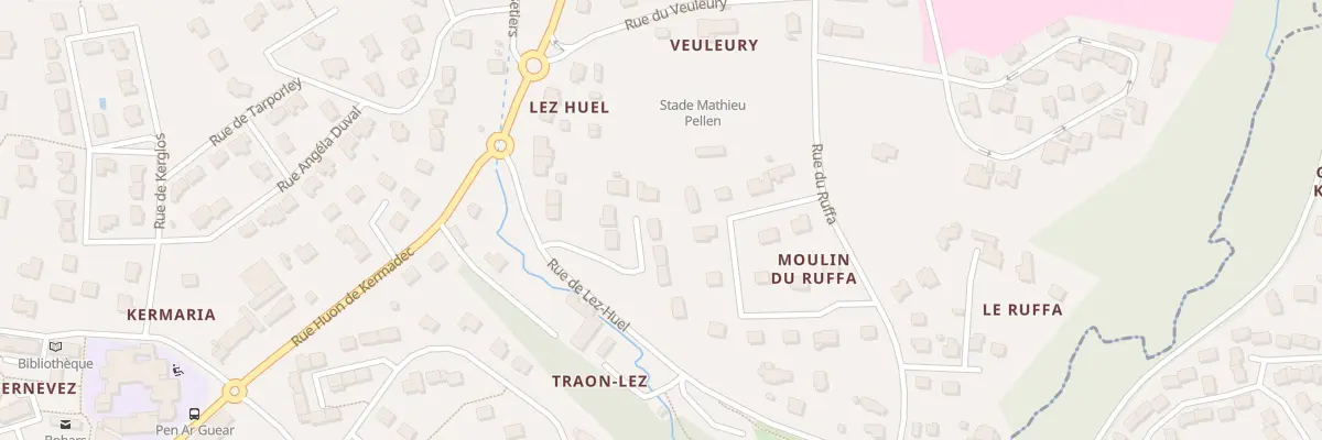 Plan du 150 Rue de Lez-Huel à Bohars