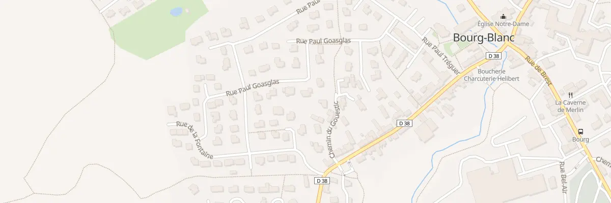 Plan du 9 Rue Paul Goasglas à Bourg-Blanc