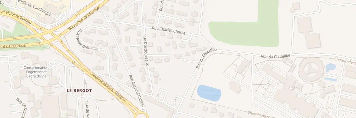 Plan du 8A Rue du Chatelier à Brest