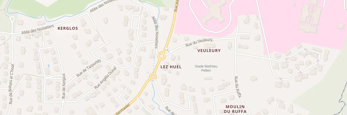 Plan du 20 Rue de Lez-Huel à Bohars