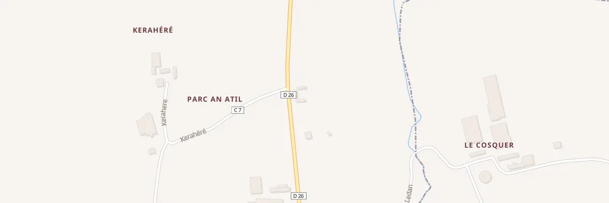 Plan du 695 Rte de Ploudalmézeau à Bohars