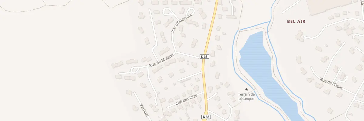 Plan du 2 Rue de Molène à Bourg-Blanc