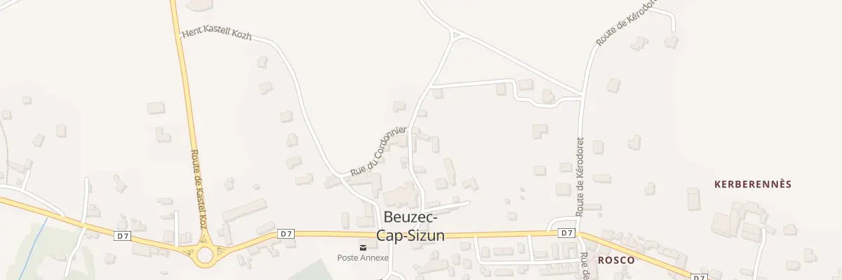 Plan du 120 Rue Henri Matisse à Beuzec-Cap-Sizun