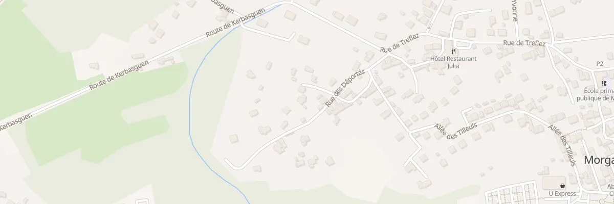Plan du 12 Rue des Déportés à Crozon