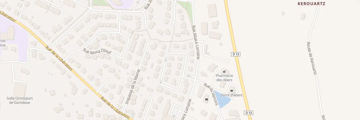 Plan du 6 Rue Molière à Lannilis