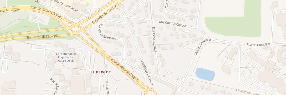 Plan du 13 Rue Général Colliou à Brest