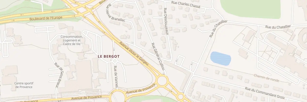 Plan du 2 Rue Général Colliou à Brest
