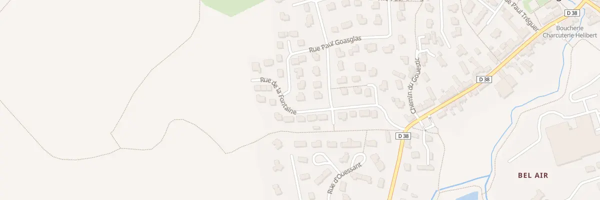Plan du 25 Rue Paul Goasglas à Bourg-Blanc