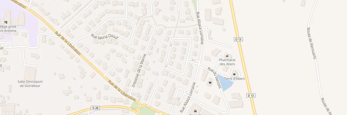 Plan du 12 Rue Molière à Lannilis