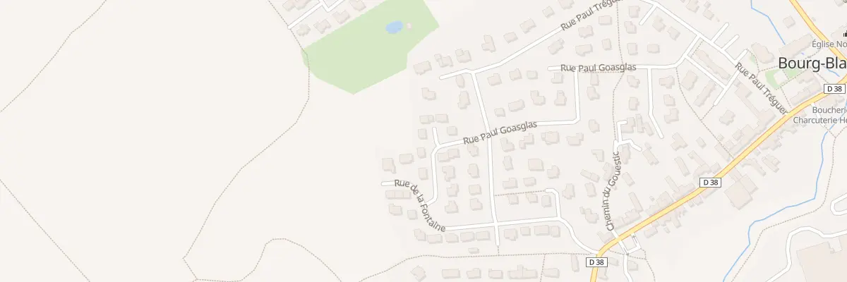 Plan du 28 Rue Paul Goasglas à Bourg-Blanc