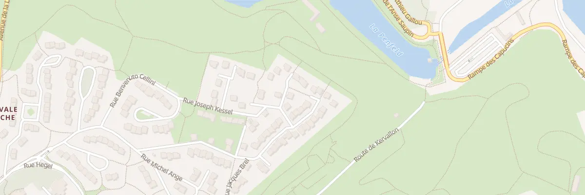Plan du 1 Rue Bela Bartok à Brest