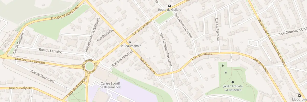 Plan du 94 Rue de Guilers à Brest