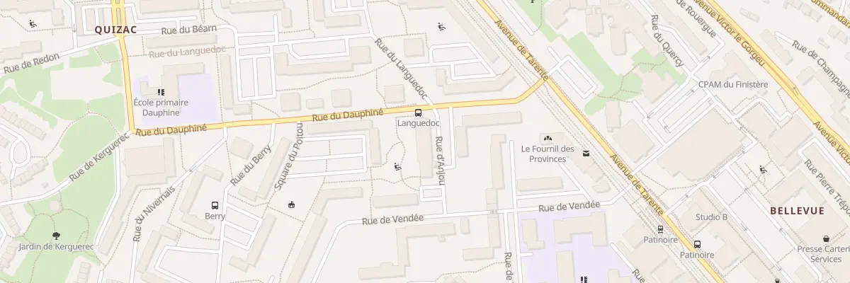 Plan du 2 Rue d’Anjou à Brest